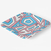 Transgender Trans Pride Moderne Geometrie Abstrakt Pappteller (Gewinkelt)