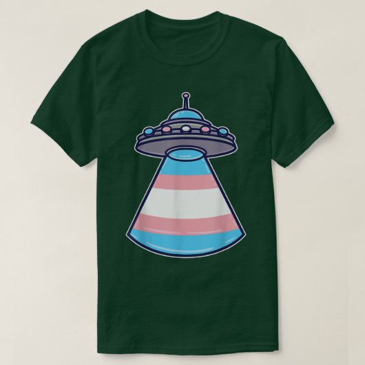 Transgender Ufo Trans Pride Space Monat T-Shirt (Design vorne)