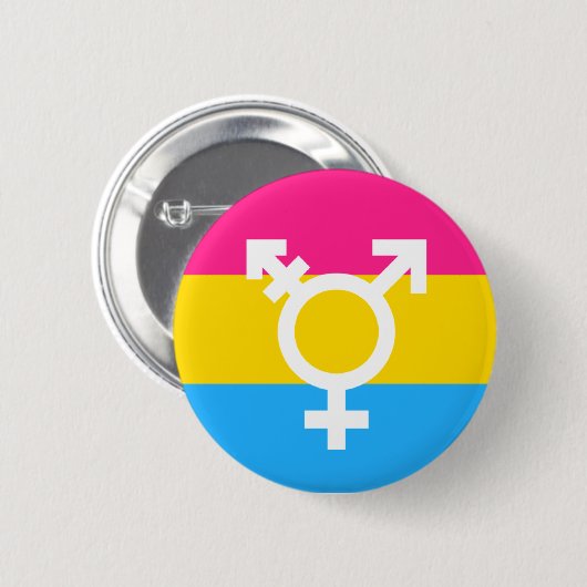 Transgender und Pan-Stolz-Flaggen-Knopf Button (Vorne & Hinten)