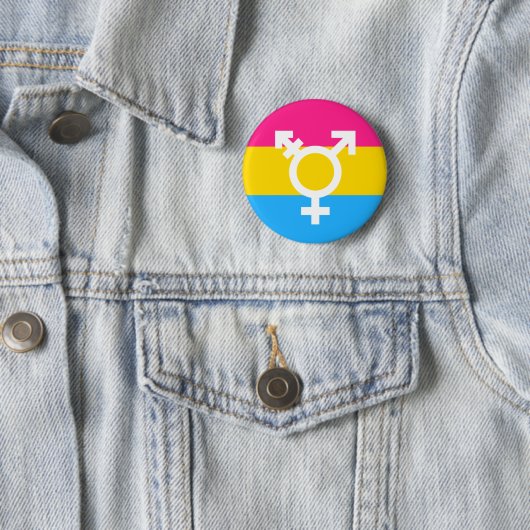 Transgender und Pan-Stolz-Flaggen-Knopf Button (Beispiel)
