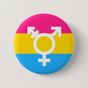 Transgender und Pan-Stolz-Flaggen-Knopf Button