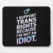 Transgender-Unterstützung für alle Trans-Pride-Fla Mousepad (Vorne)