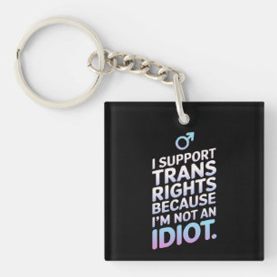 Transgender Verbündeter Trans Pride Flagge Unterst Schlüsselanhänger