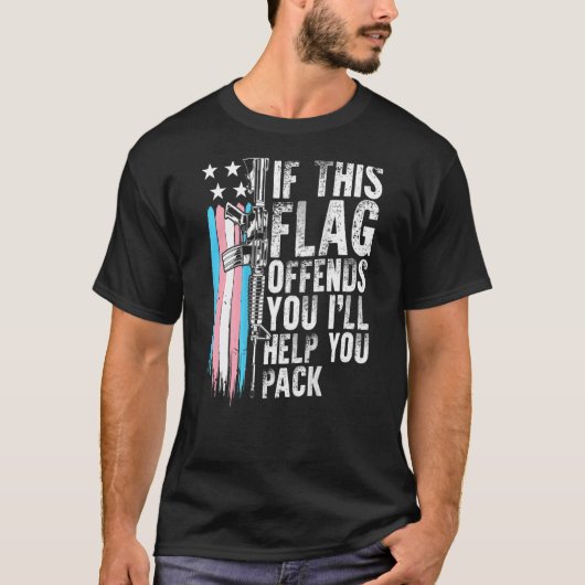 Transgender, wenn diese Flag dich beleidigt, ist 1 T-Shirt (Vorderseite)