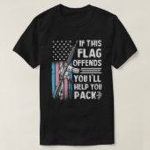 Transgender, wenn diese Flagge Sie beleidigt Trans T-Shirt (Design vorne)
