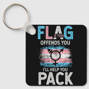 Transgender, wenn dieses Flag Ihnen Trans Transge Schlüsselanhänger