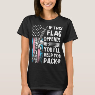 Transgender, wenn dieses Flag Sie AR15 Gun Righ T-Shirt