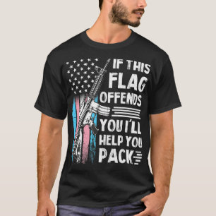 Transgender, wenn dieses Flag Sie AR15 Gun Righ T-Shirt