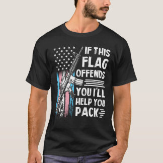 Transgender, wenn dieses Flag Sie gegen AR-15 Gun  T-Shirt