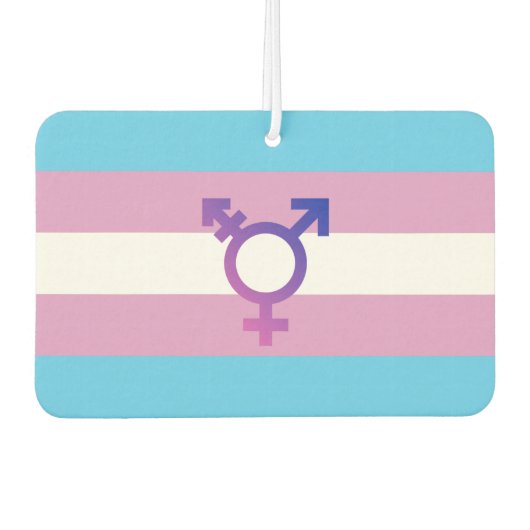 Transgender-Wert und Symbol Autolufterfrischer (Vorderseite)