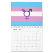 Transgender-Wert und Symbol Kalender (Jan 2027)