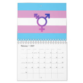 Transgender-Wert und Symbol Kalender (Feb 2027)