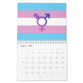 Transgender-Wert und Symbol Kalender (Mär 2027)