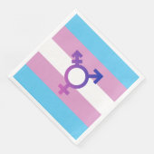 Transgender-Wert und Symbol Serviette (Ecke)