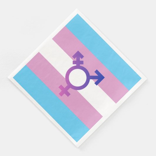 Transgender-Wert und Symbol Serviette (Ecke)