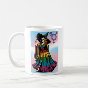Transgender Witz in Regenbogenfarben Kaffeetasse