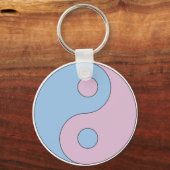 Transgender Yin Yang Symbol Schlüsselanhänger (Vorderseite)