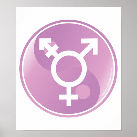 Transgender Ying Yang Poster (Vorne)