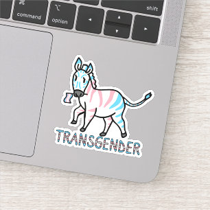 Transgender Zebra Aufkleber