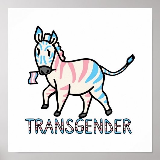 Transgender Zebra Poster (Vorne)