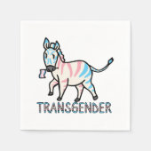 Transgender Zebra Serviette (Vorderseite)