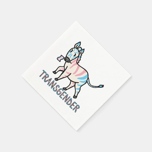 Transgender Zebra Serviette (Ecke)