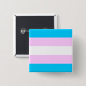 Transgenderflagge Button (Vorne & Hinten)