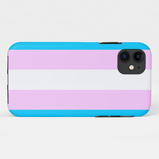 Transgenderflaggenkasten Case-Mate iPhone Hülle (Rückseite (Horizontal))