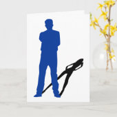 Transgendermitteilung: Schatten-Silhouetten Karte (Gelbe Blume)