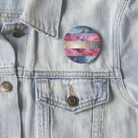 Transgendernebelfleck-Flaggen-Button Button (Beispiel)