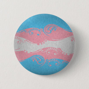 Transgenderornamental-Flagge Button