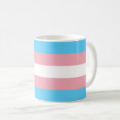 Transgenderstolz-Flaggen-Tasse Kaffeetasse (VorderseiteRechts)