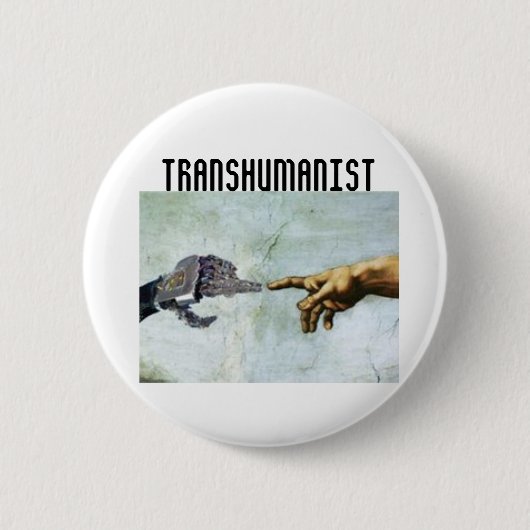 Transhumanism Button (Vorderseite)