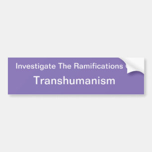 Transhumanismus Autoaufkleber