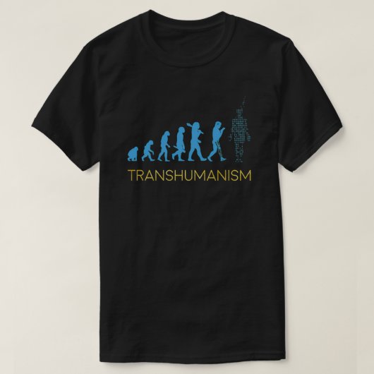 Transhumanistische Evolution T-Shirt (Design vorne)