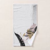 Transiente Abstraktes Watercolor Handtuchhandtuch  Badhandtuch Set (Handtuch)