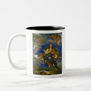 Transiito de le Magdalena - Jose Claudio Antolinez Zweifarbige Tasse