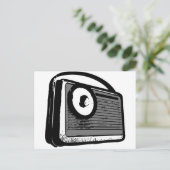 TRANSISTOR-RADIOVERTRAGBAR POSTKARTE (Stehend Vorderseite)