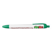 Transit Toronto einziehbarer Stift - Grün (Oberseite)