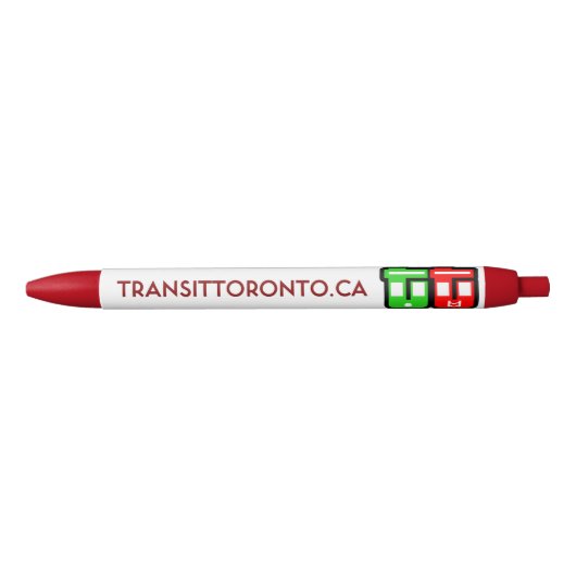 Transit Toronto einziehbarer Stift - Rot (Vorderseite)