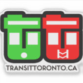 Transit Toronto Logo Aufkleber (Vorderseite)