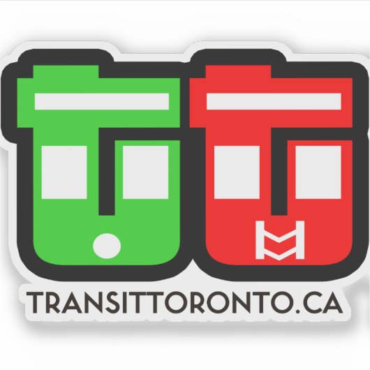 Transit Toronto Logo Sticker (Vorderseite)