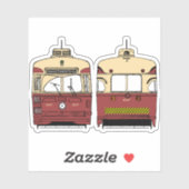 Transit Toronto PCC Front and Back Stickers Aufkleber (Blatt)