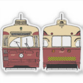 Transit Toronto PCC Front and Back Stickers Aufkleber (Vorderseite)