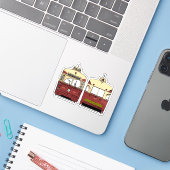 Transit Toronto PCC Front and Back Stickers Aufkleber (Laptop mit iPhone)