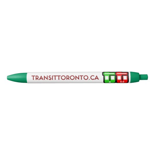 Transit Toronto Retractable Pen - Green Kugelschreiber (Vorderseite)