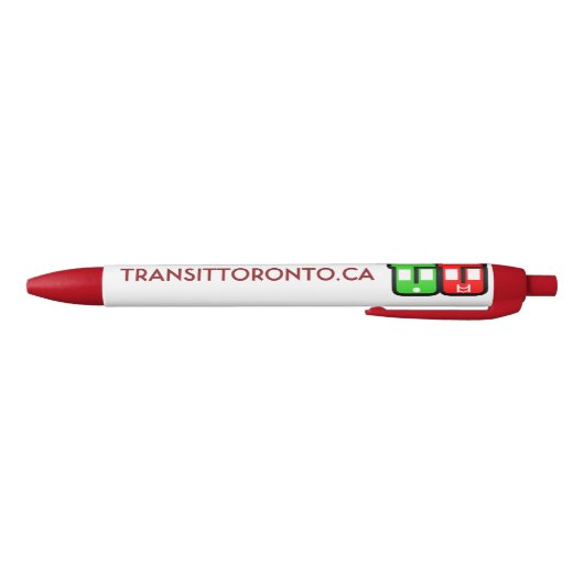 Transit Toronto Retractable Pen - Red Kugelschreiber (Unterseite)