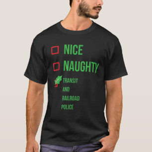 Transit- und Eisenbahnpolizei Funny Pajama Weihnac T-Shirt