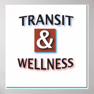 Transit- und Wellness-Logo Poster