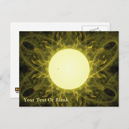 Transit von Quecksilber Postkarte (Vorne/Hinten)